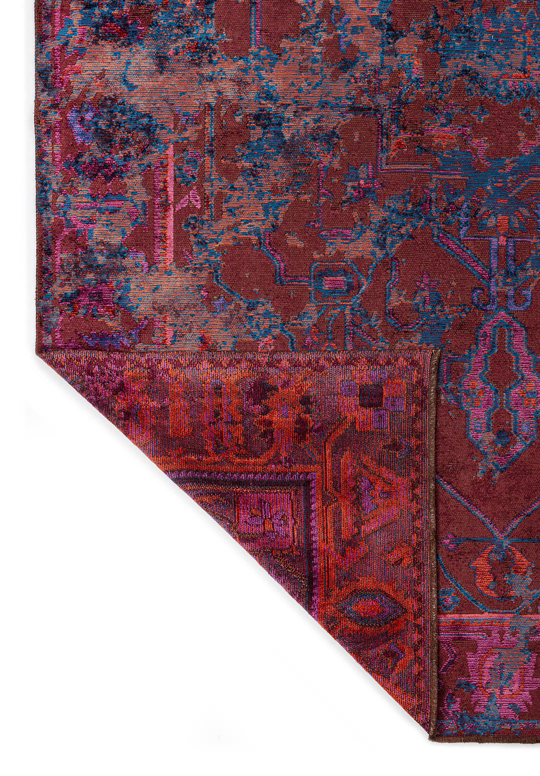 MONARCH ERA CYAN - RUST - PURPLE - CHERRY RUG - 3