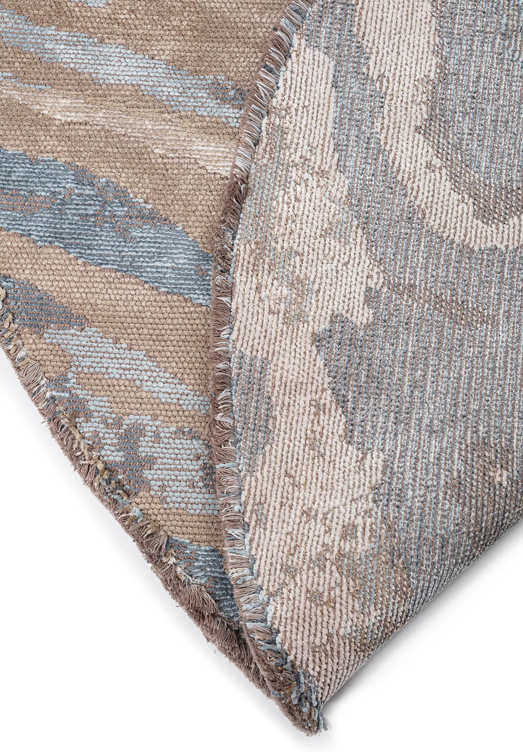 SMOKE BLUE - ICE BLUE - BEIGE - BONE RUG - 3