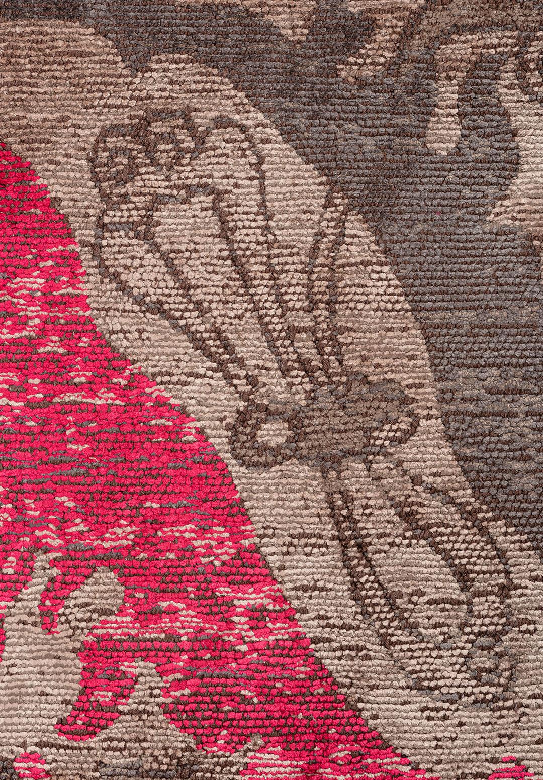 BARON BEIGE - KHAKI - FUSCHIA - ANTHRACITE - CHERRY RUG - 4
