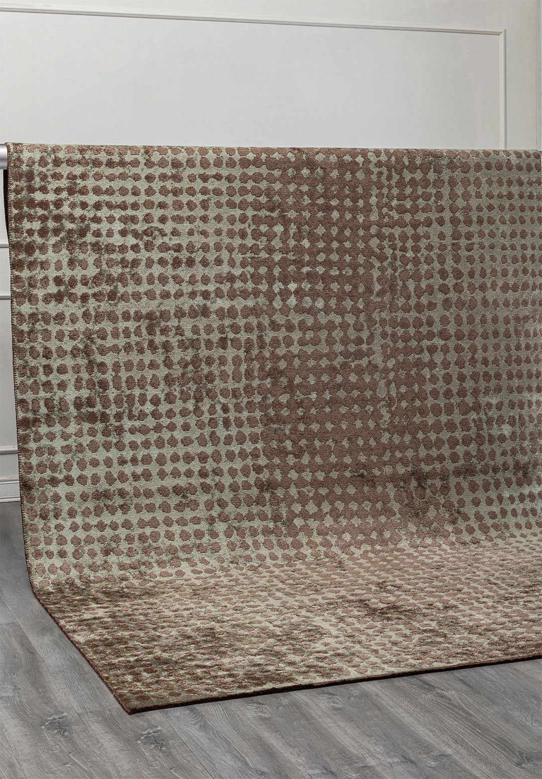 DOTS RIVER GREEN - KHAKI RUG - 4