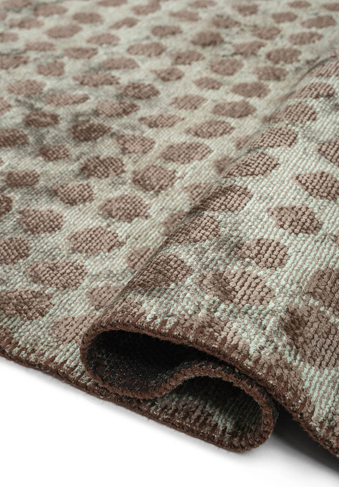 DOTS RIVER GREEN - KHAKI RUG - 2