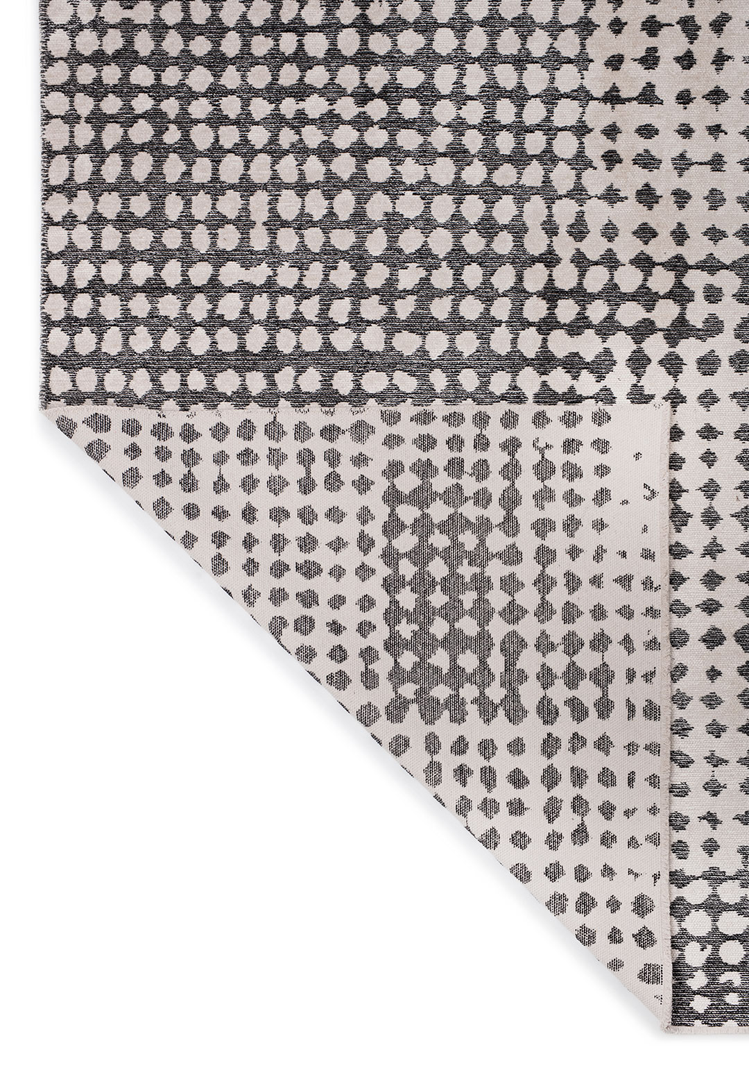 DOTS BLACK - ECRU RUG - 3