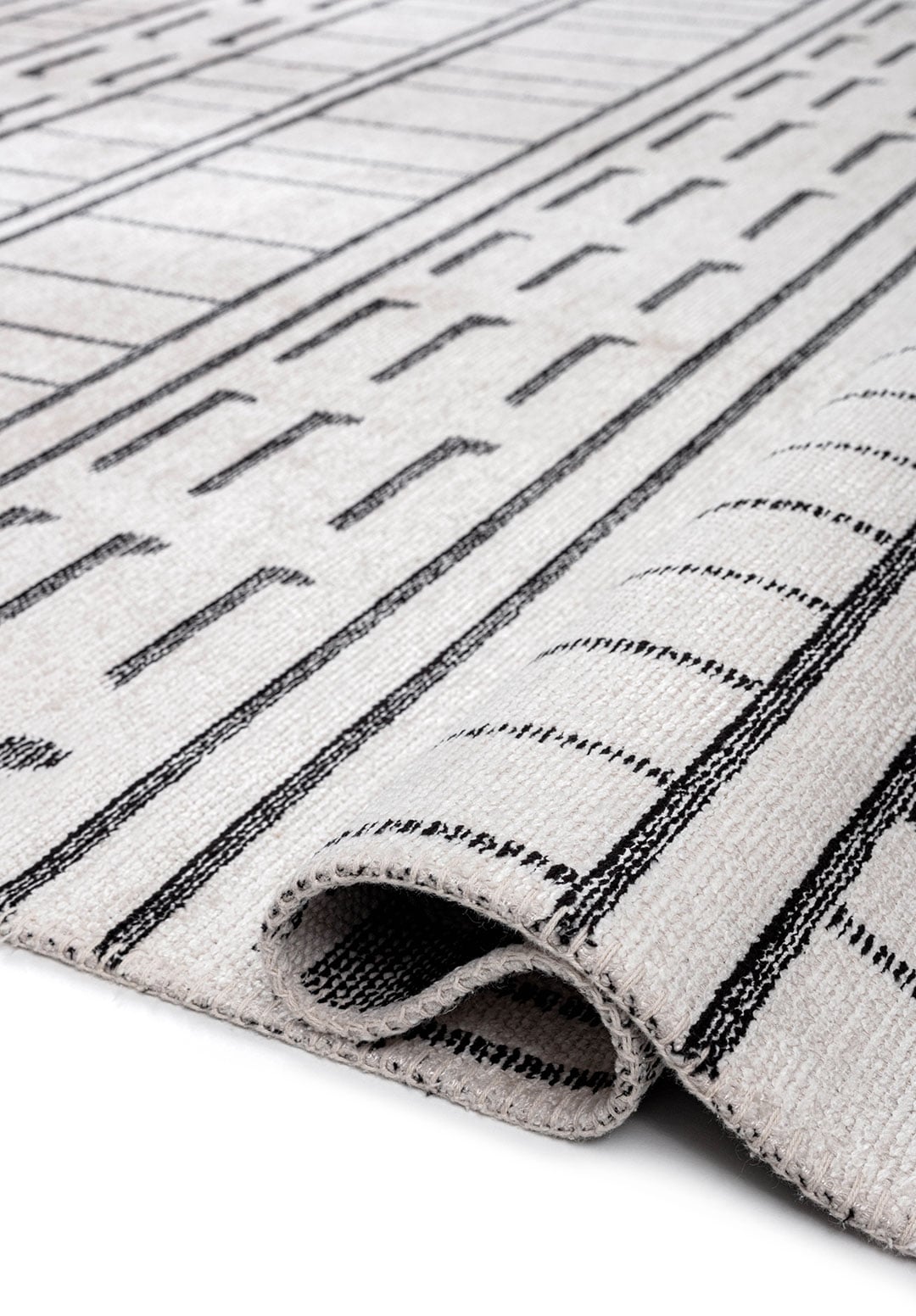 INFINITY BLACK - ECRU RUG - 2