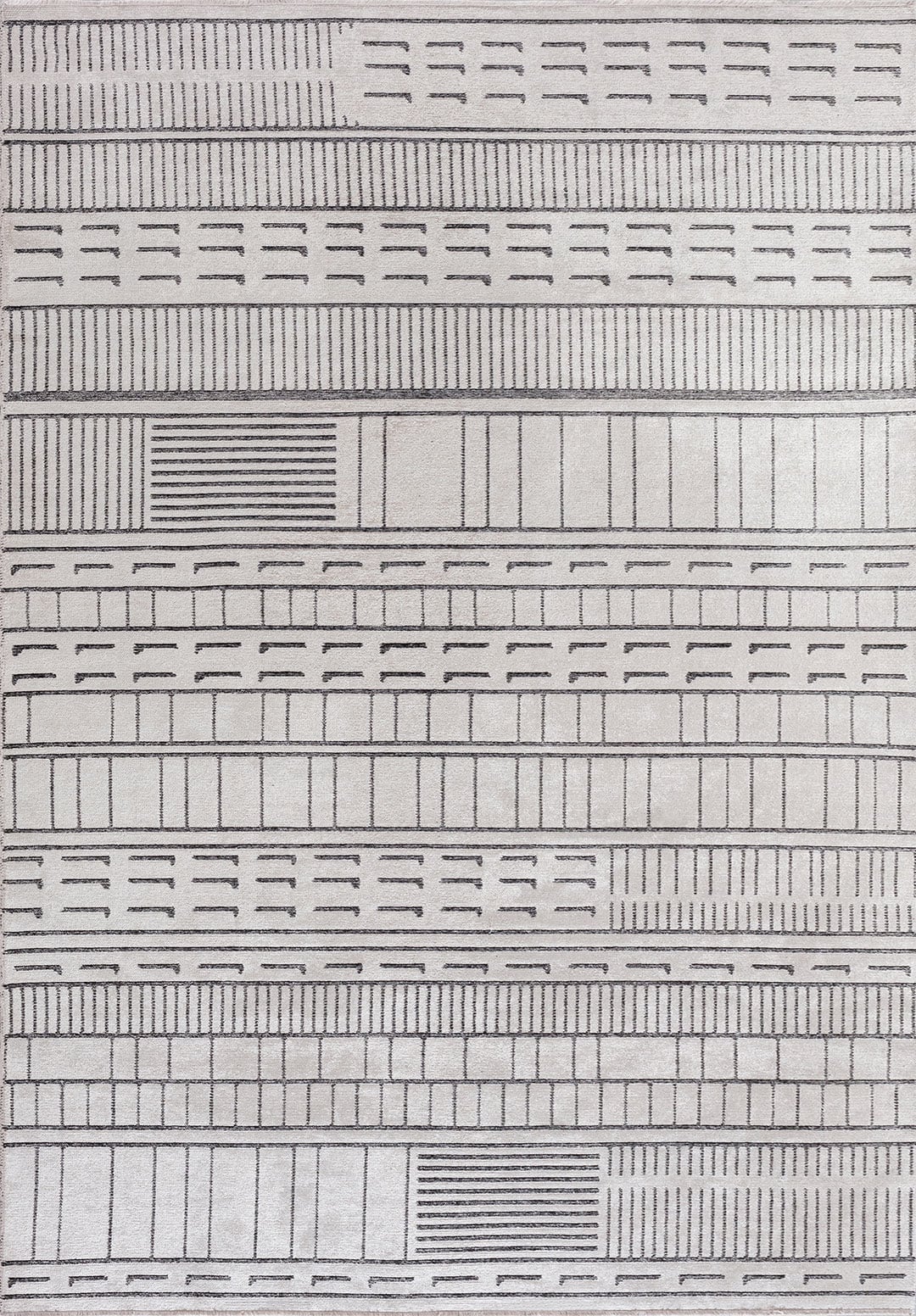 INFINITY BLACK - ECRU RUG - 1
