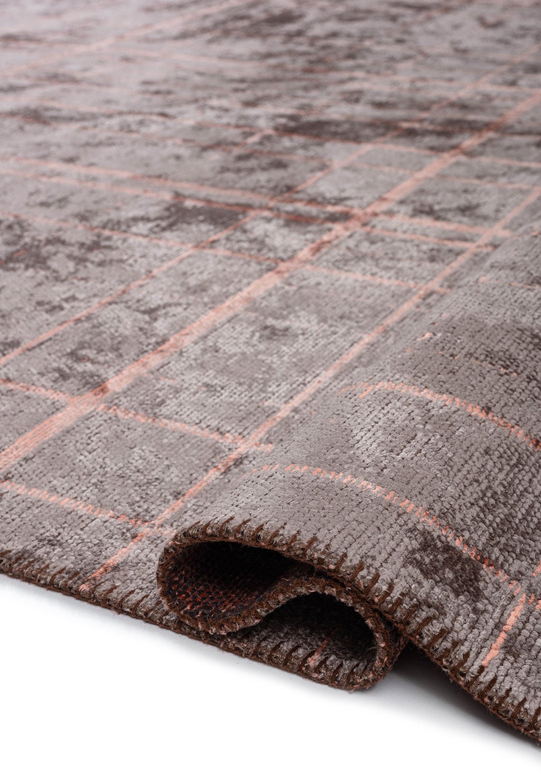 NEO LIGHT CORAL - DARK GREY RUG - 2