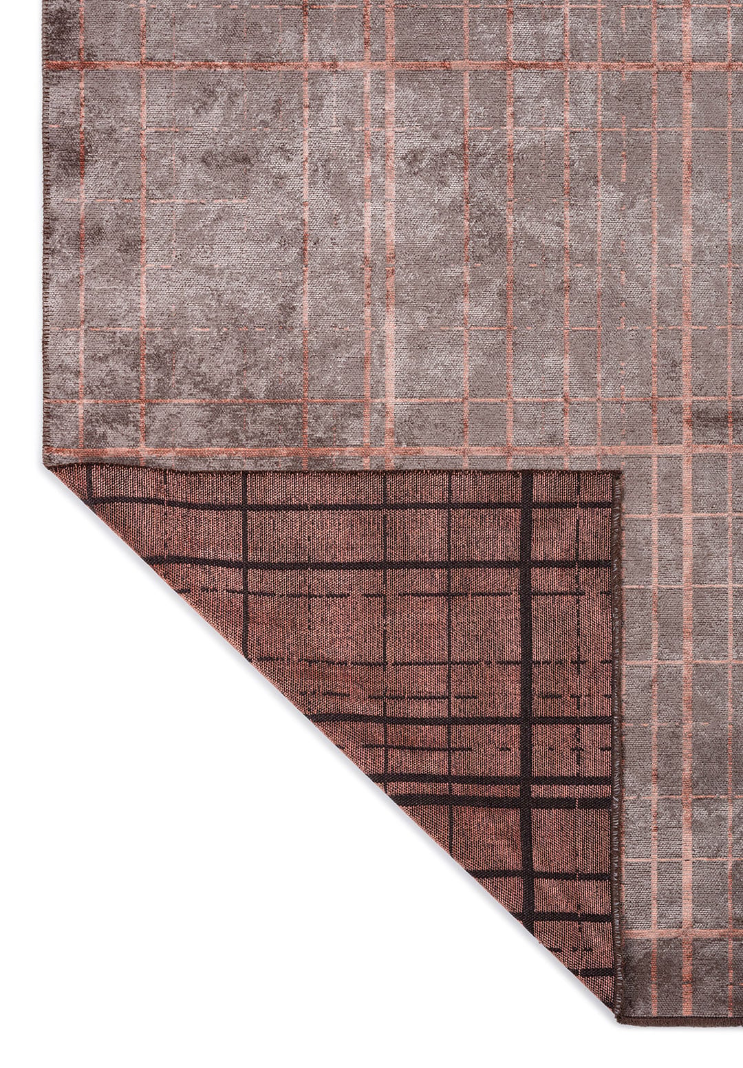 NEO LIGHT CORAL - DARK GREY RUG - 3