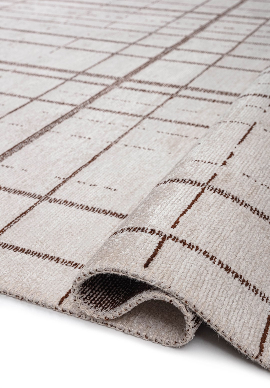 NEO DARK BROWN - ECRU RUG - 2