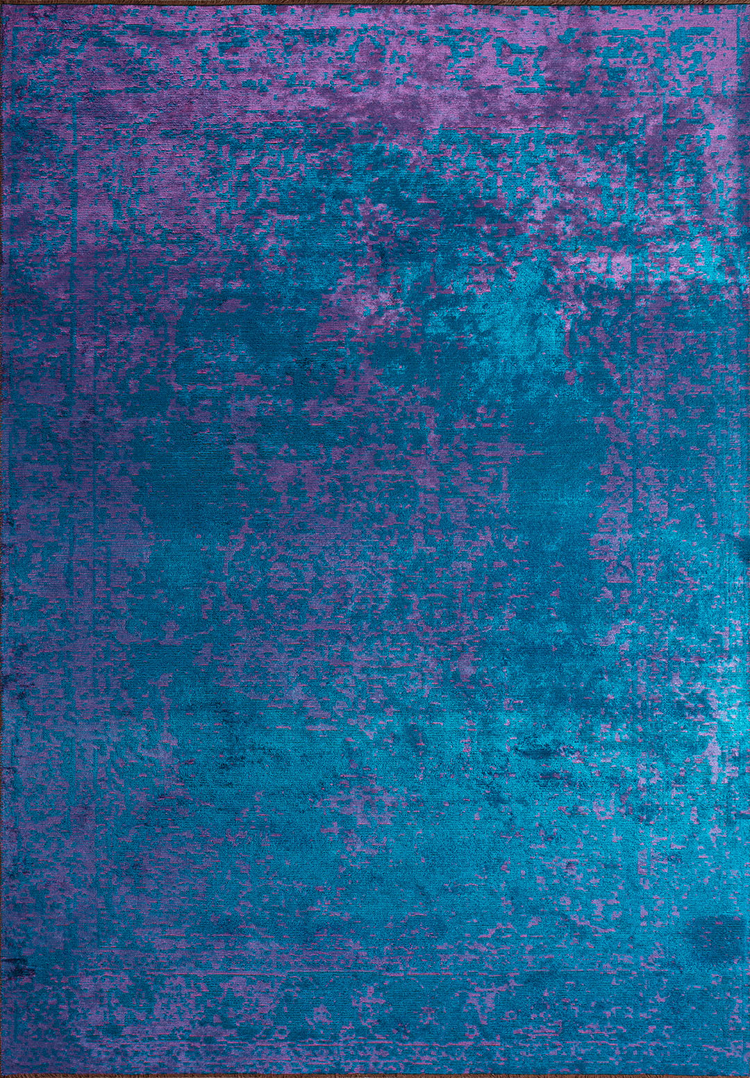 MEDALLION PURPLE - CYAN RUG