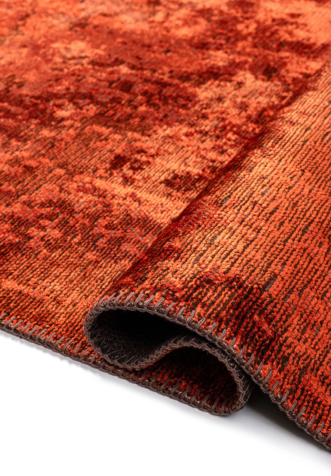 MEDALLION DARK BROWN - RUST RUG - 2