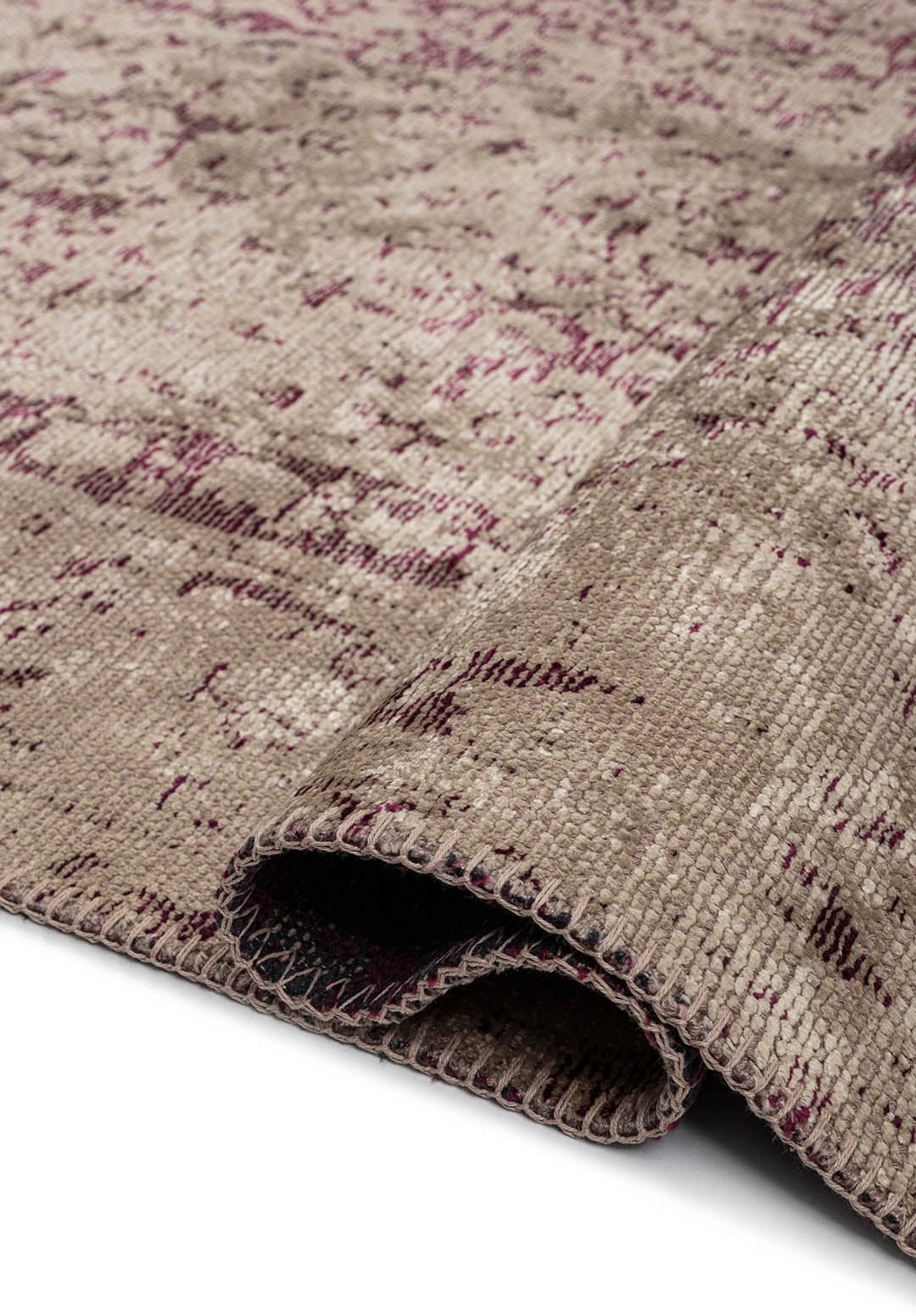 HERITAGE DARK DAMSON - BEIGE RUG - 2