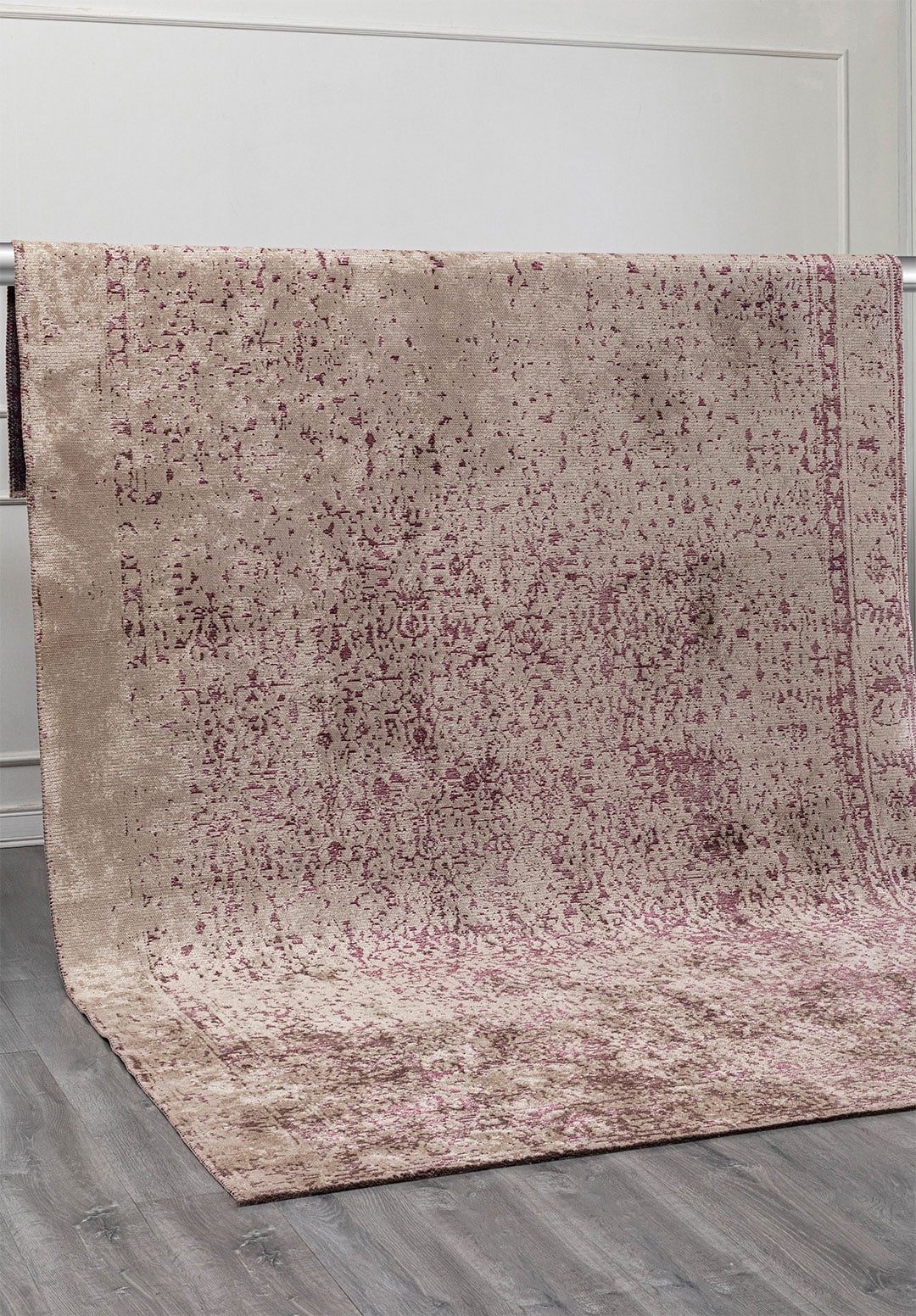HERITAGE DARK DAMSON - BEIGE RUG - 4