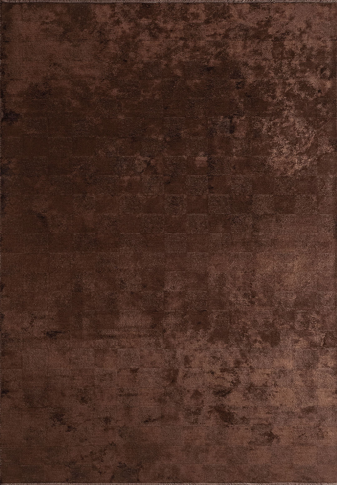 CHECKERS DARK BROWN RUG