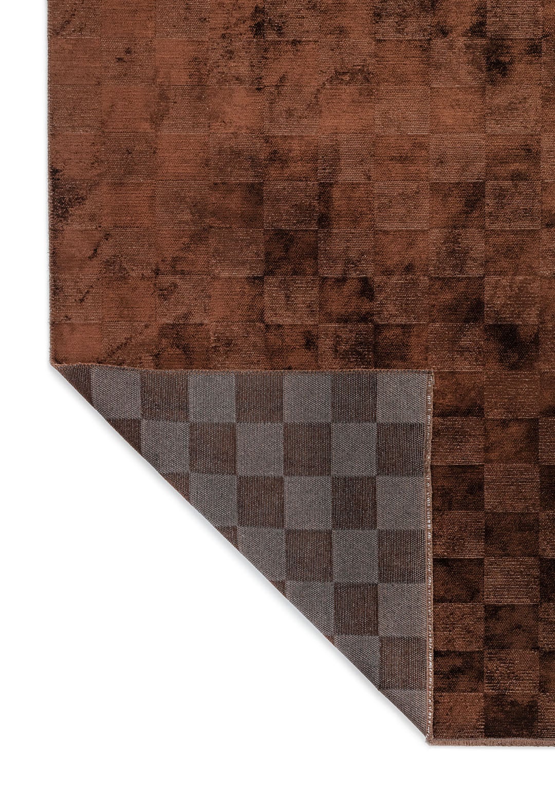 CHECKERS DARK BROWN RUG - 3